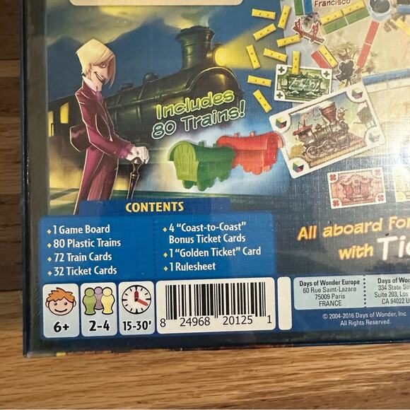 NEW!! Ticket to Ride First Journey Board Game - Ages 6+, Sealed!! - Picture 8 of 8